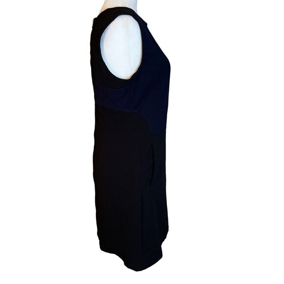 KF/KaufmanFranco Collective Colorblock Sleeveless Dress in Navy & Black 8 Womens - Picture 6 of 11